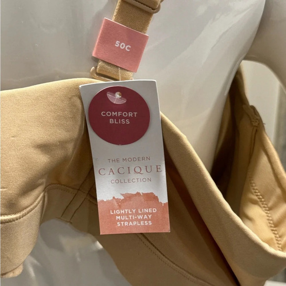 Cacique Collection Lightly Lined Multi-Way Strapless Bra 50C - Picture 11 of 12